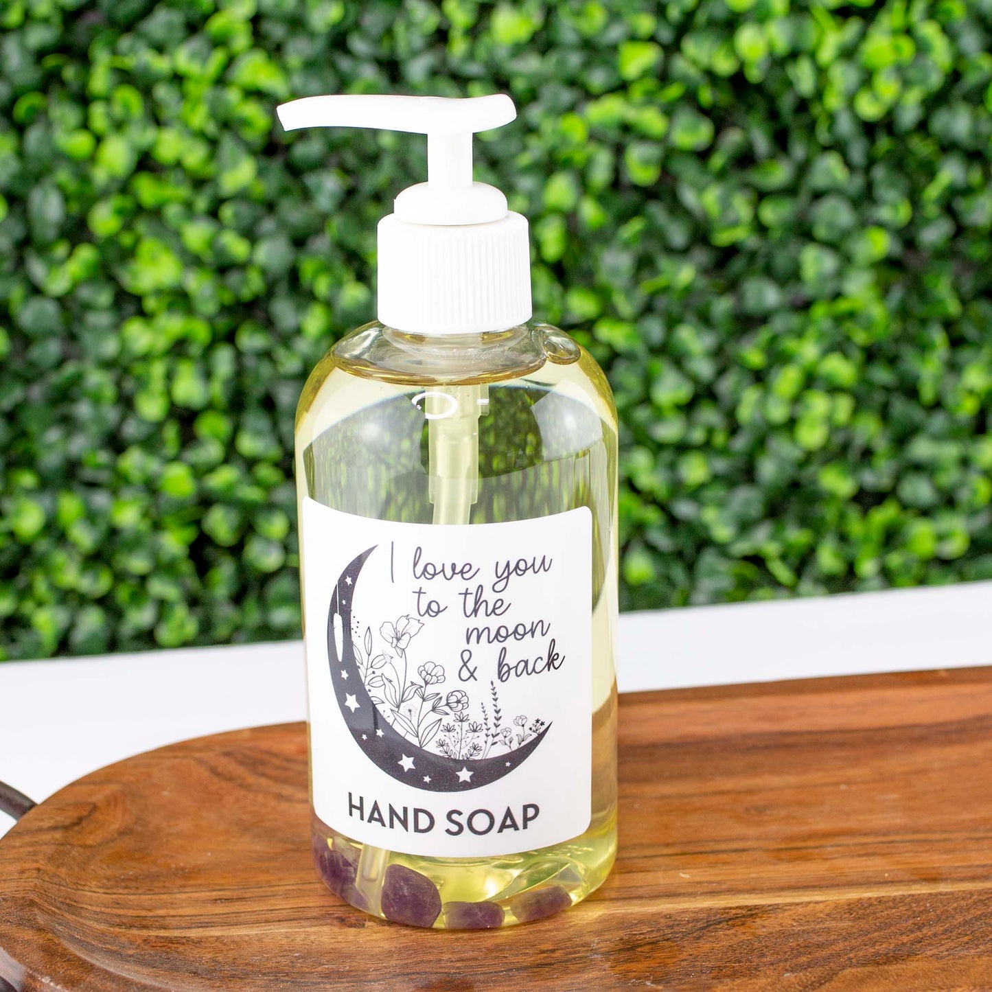 I love you to the moon and back - Amethyst infused organic hand soap