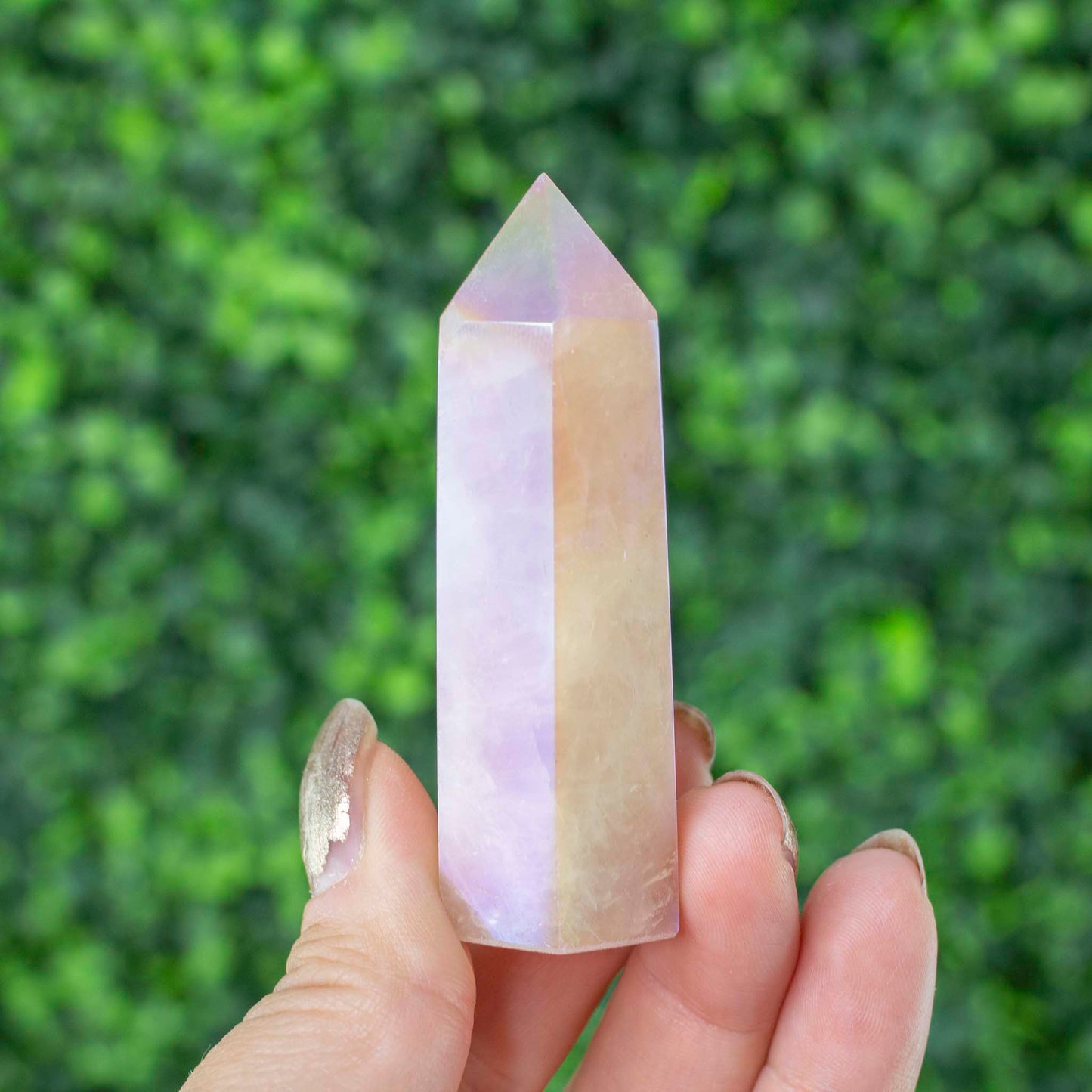 Aura Rose Quartz Tower