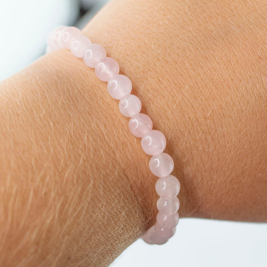 Rose Quartz Bracelet 6mm  - Self Love