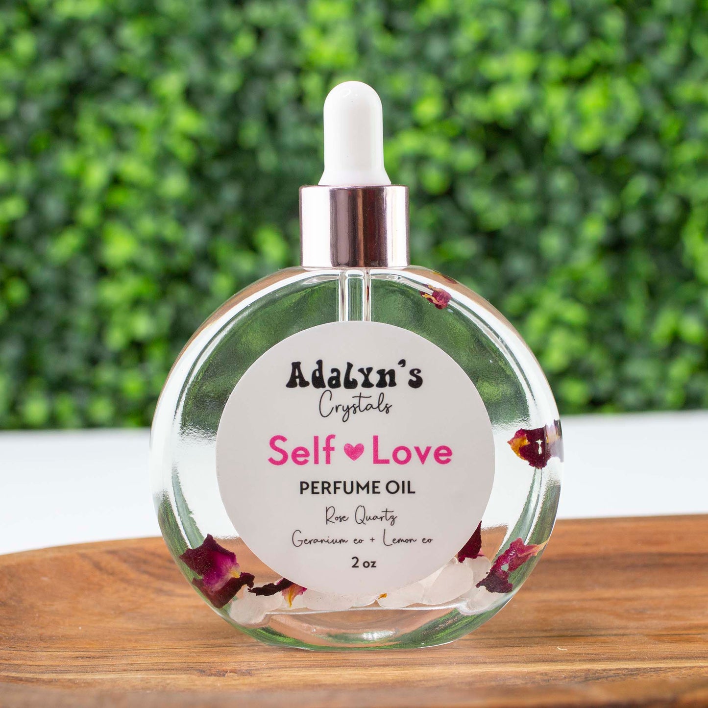 Self Love Perfume Oil 2oz Geranium + Lemon Essential Oil